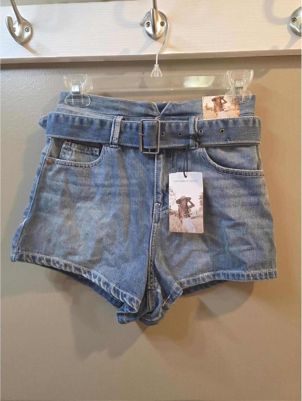 Sincerely Jules Women Blue Jean Shorts, 1/25 NWT